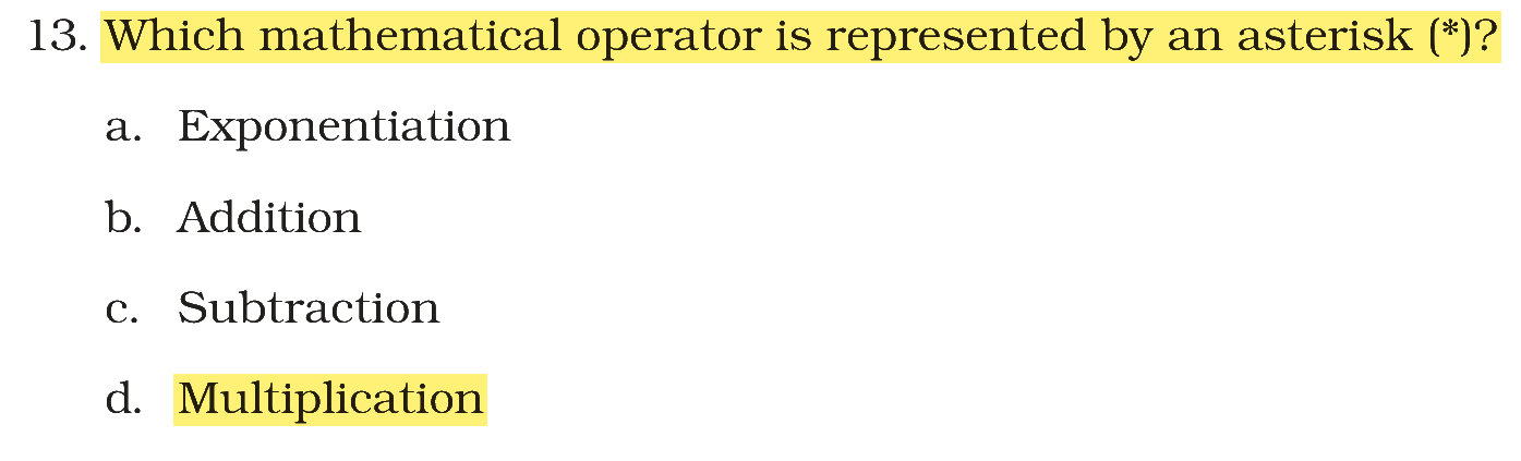 Extract from the NCERT textbook