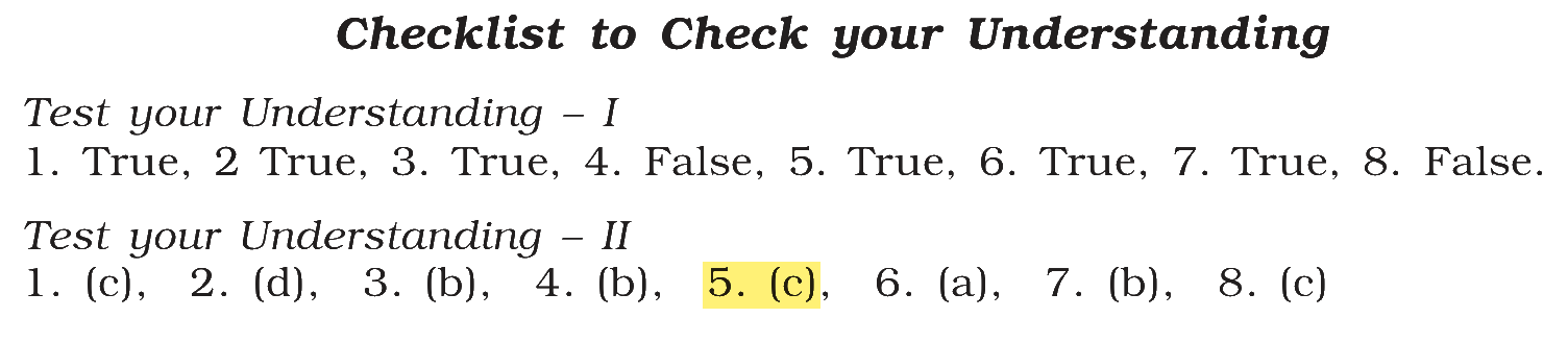Extract from the NCERT textbook