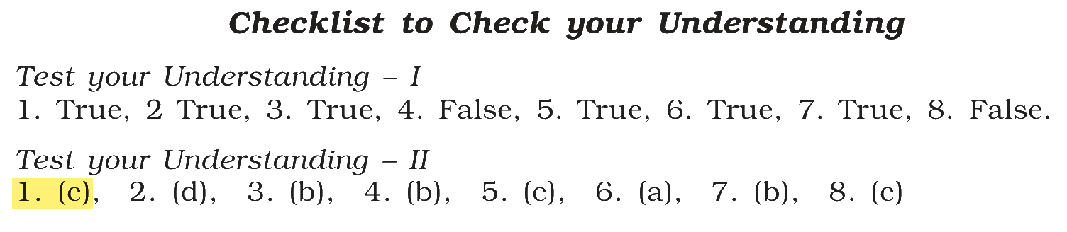 Extract from the NCERT textbook