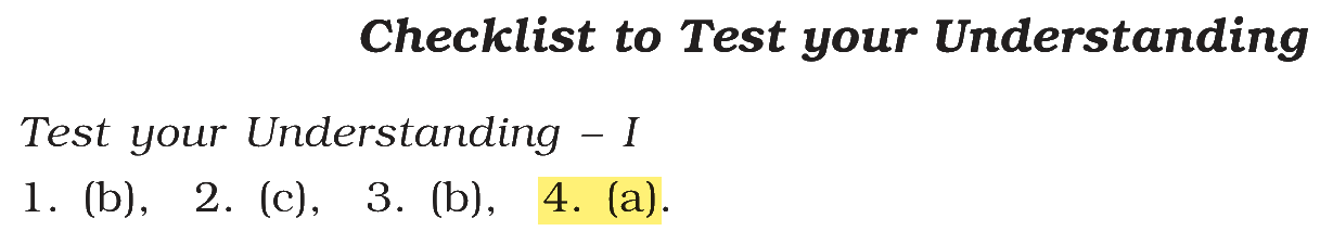 Extract from the NCERT textbook