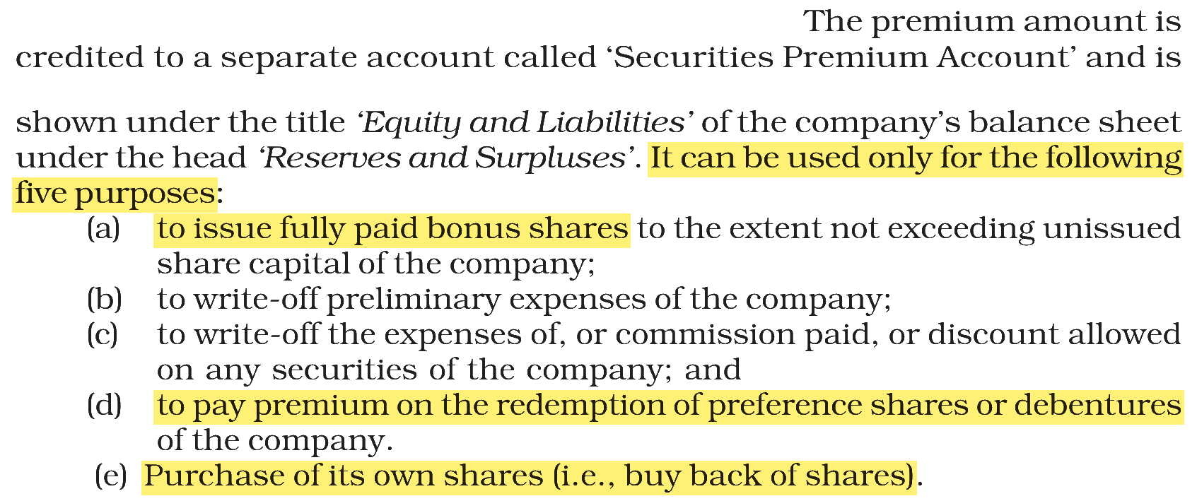 Extract from the NCERT textbook