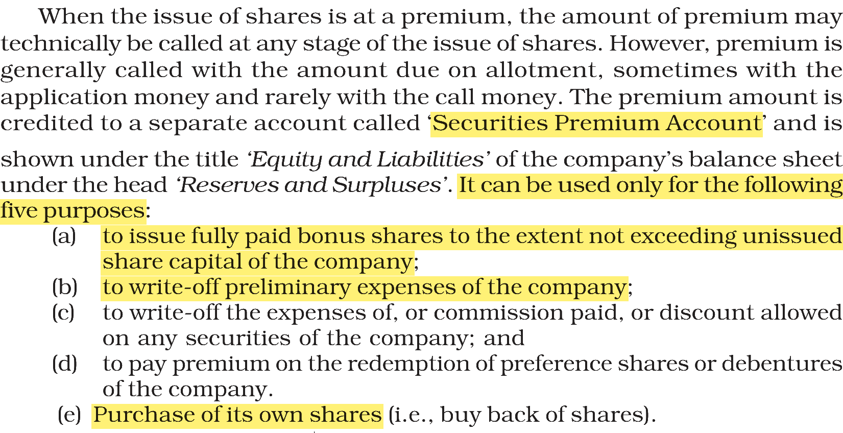 Extract from the NCERT textbook