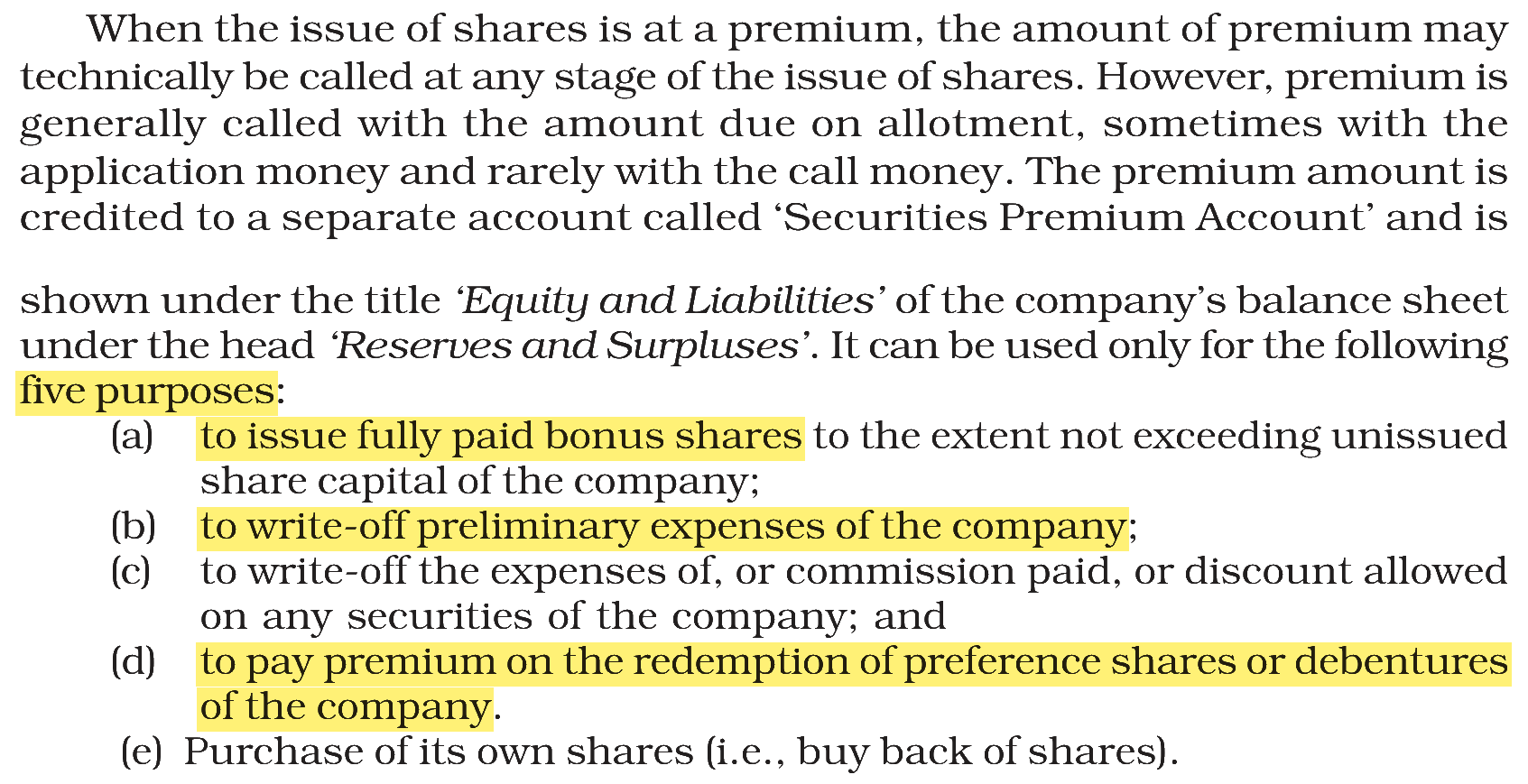 Extract from the NCERT textbook