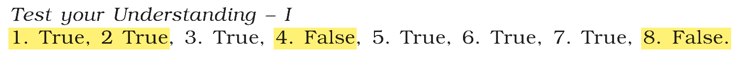 Extract from the NCERT textbook