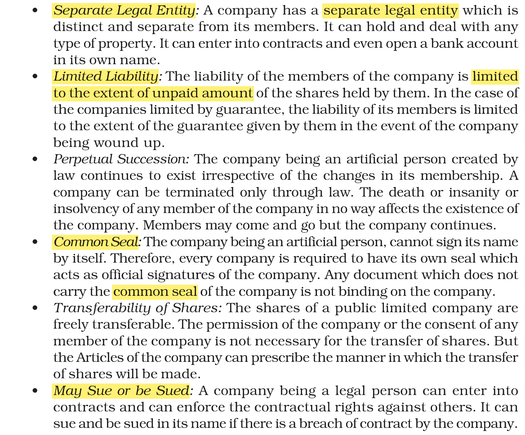 Extract from the NCERT textbook