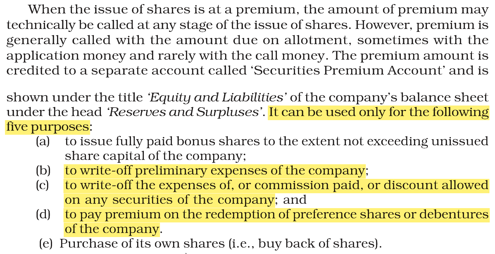 Extract from the NCERT textbook