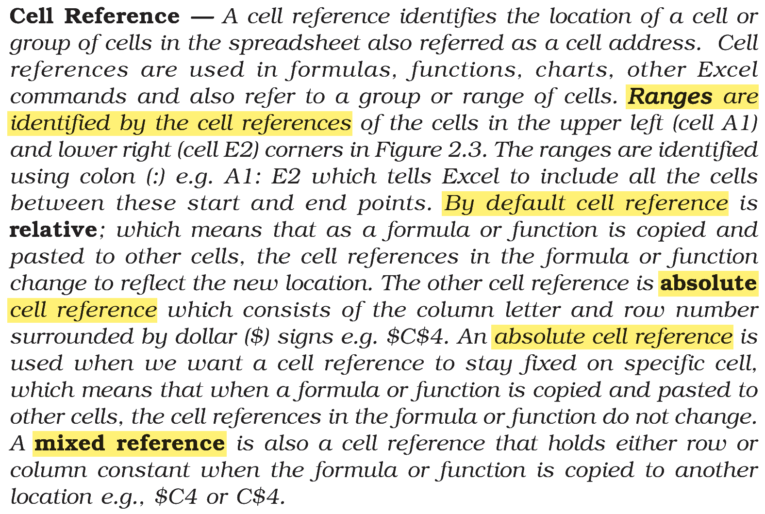 Extract from the NCERT textbook