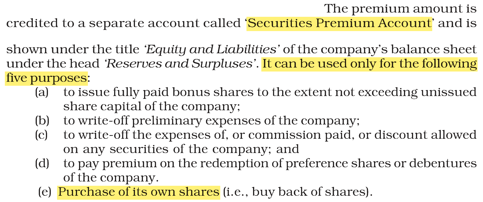 Extract from the NCERT textbook