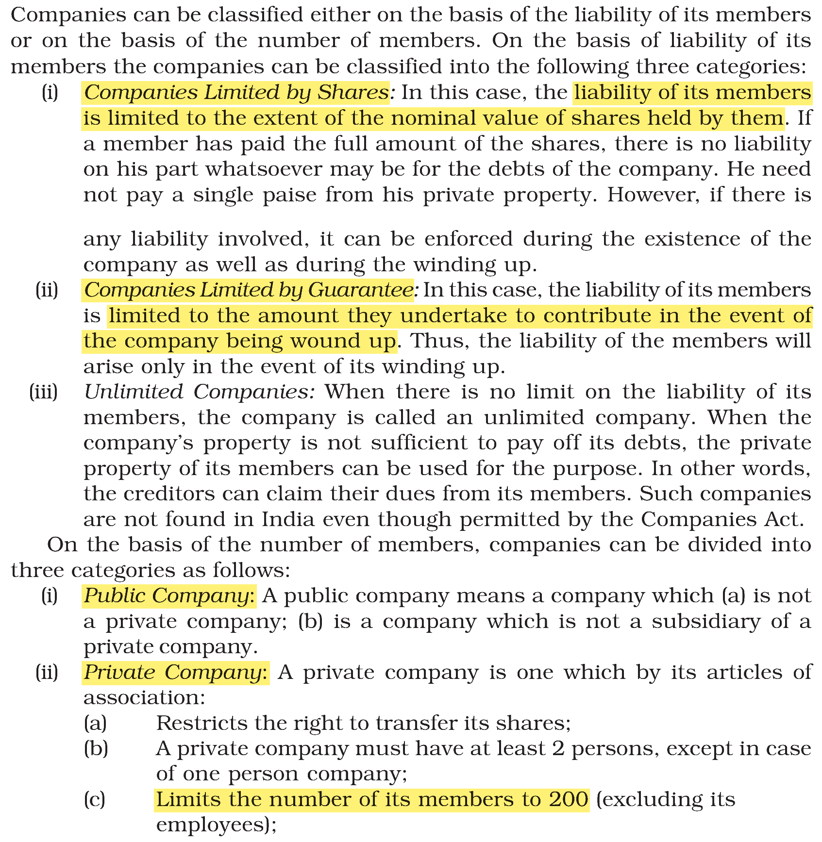 Extract from the NCERT textbook