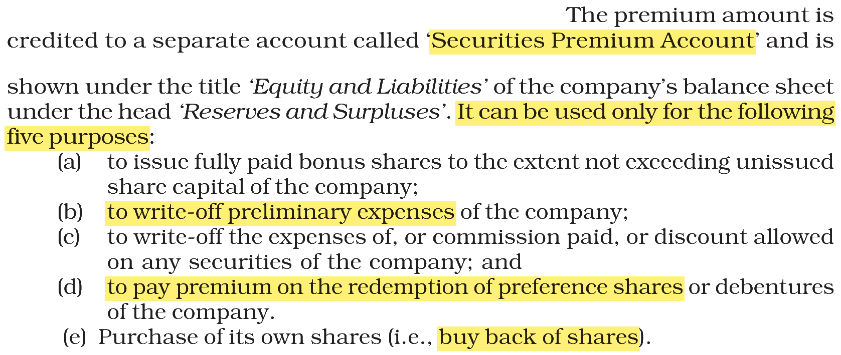 Extract from the NCERT textbook