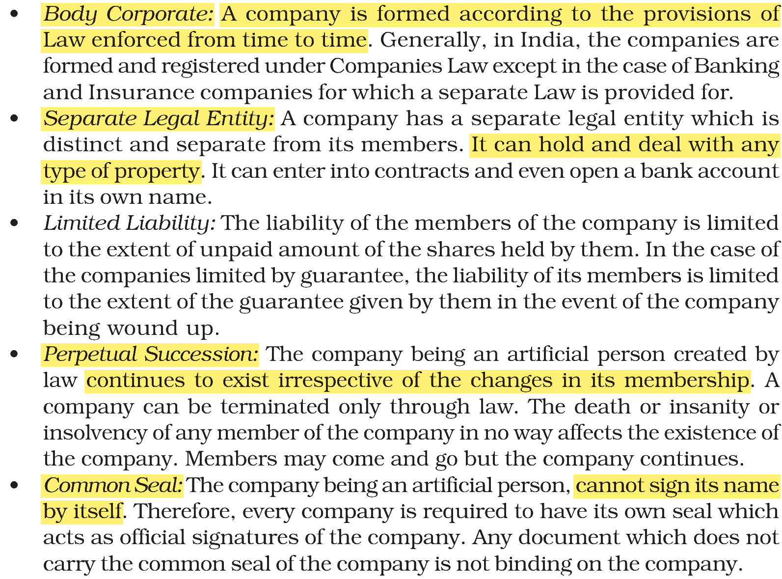 Extract from the NCERT textbook