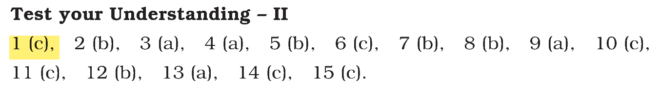 Extract from the NCERT textbook