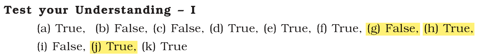 Extract from the NCERT textbook