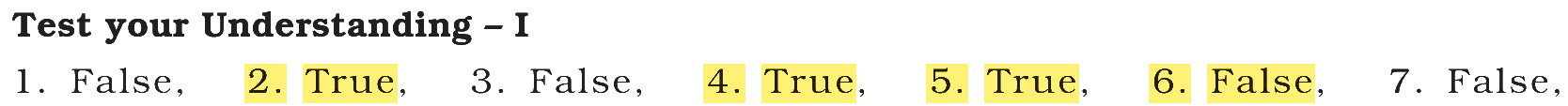 Extract from the NCERT textbook