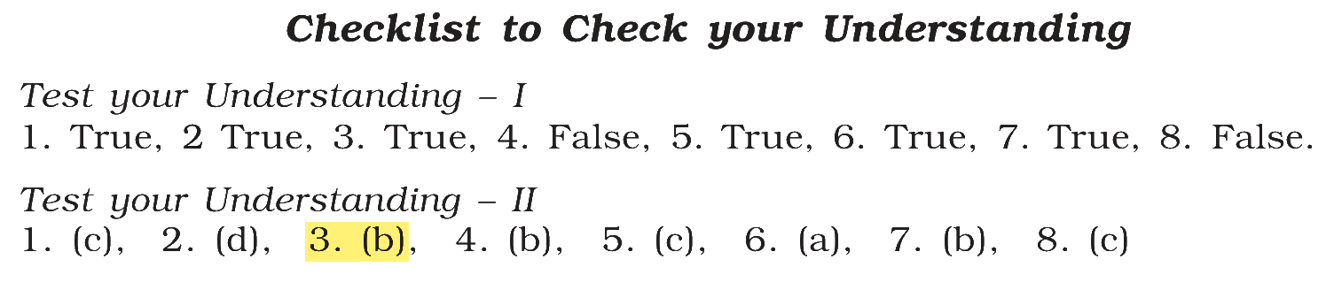 Extract from the NCERT textbook