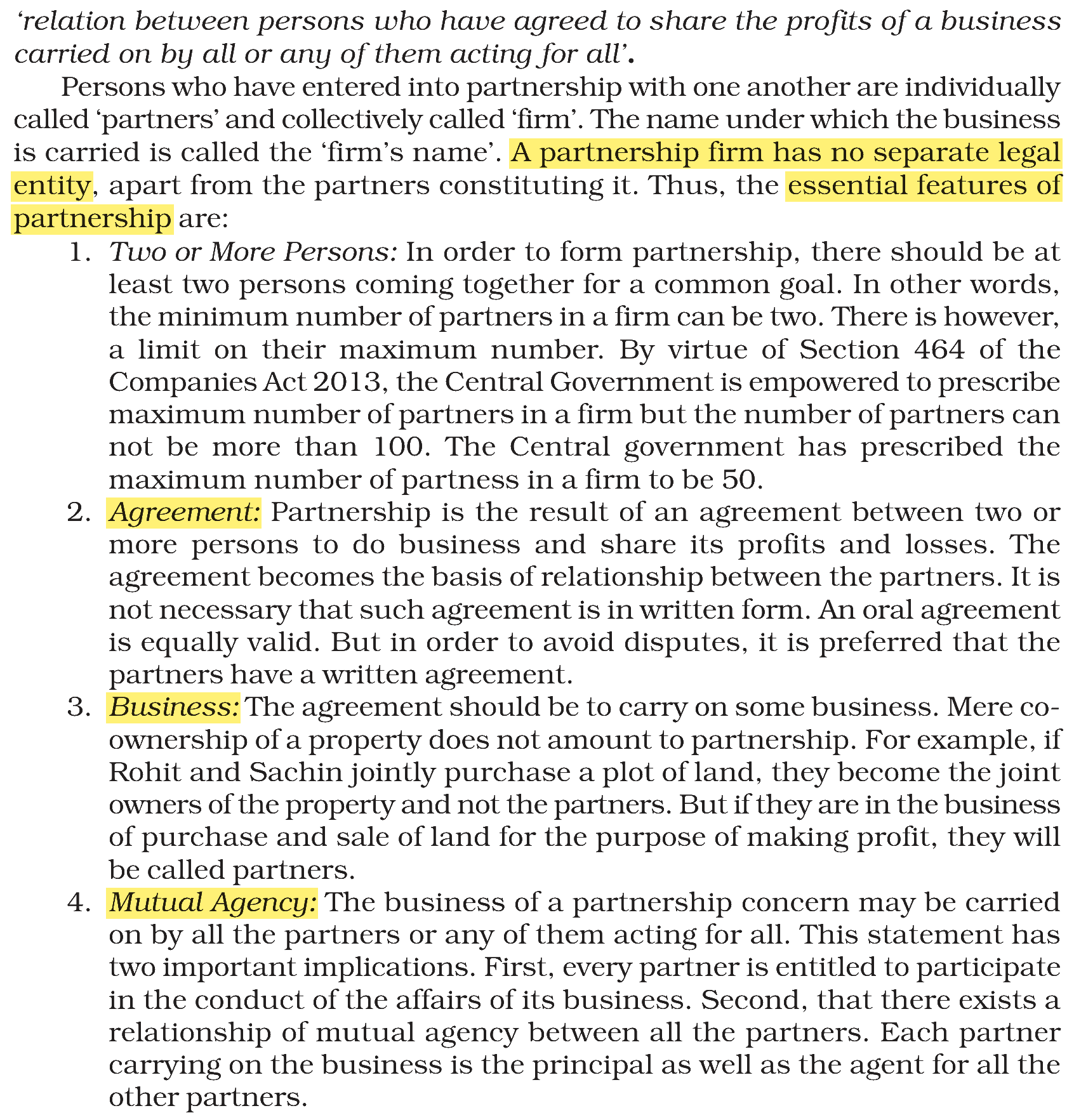 Extract from the NCERT textbook
