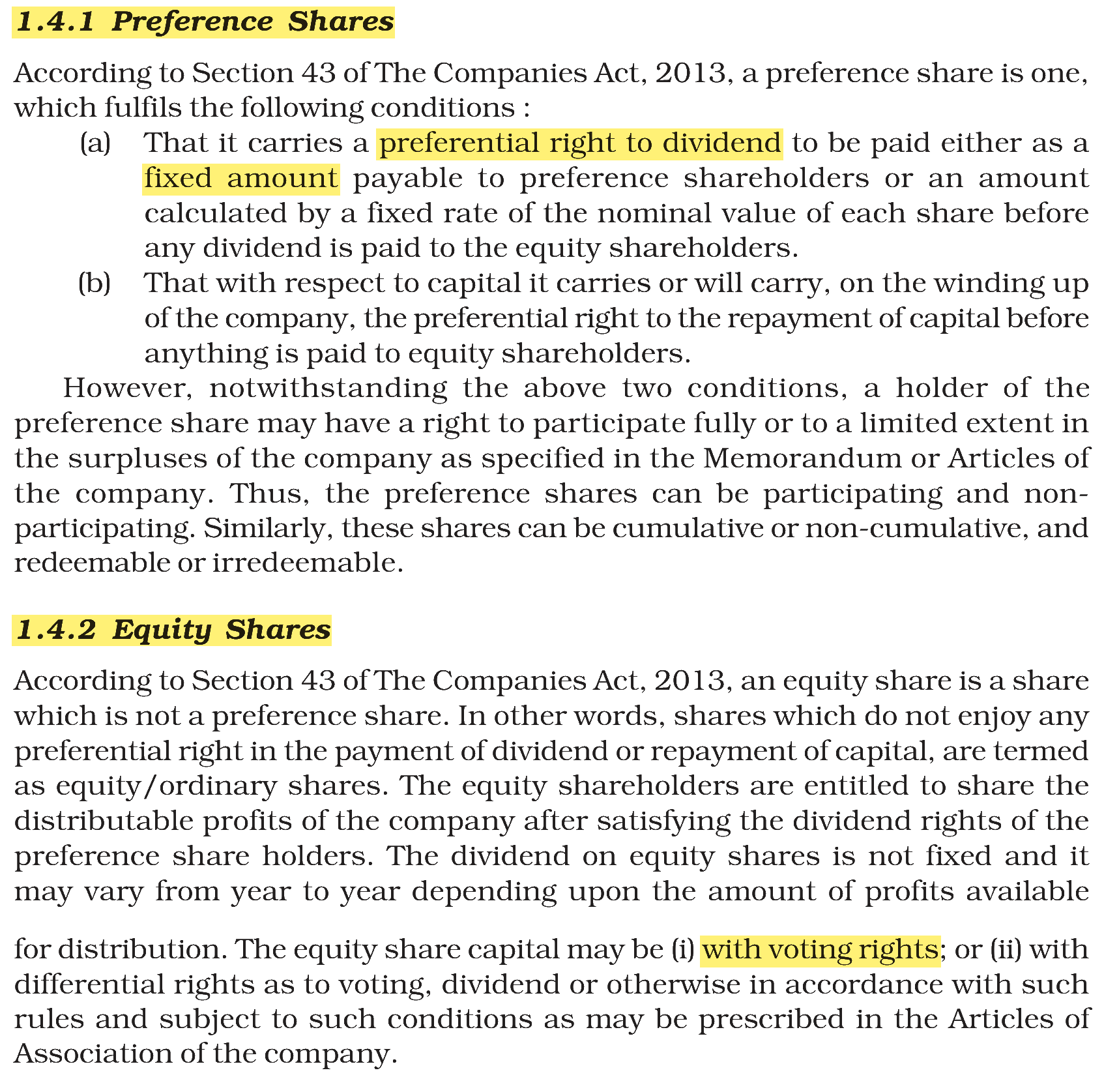 Extract from the NCERT textbook