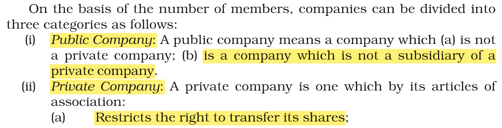 Extract from the NCERT textbook
