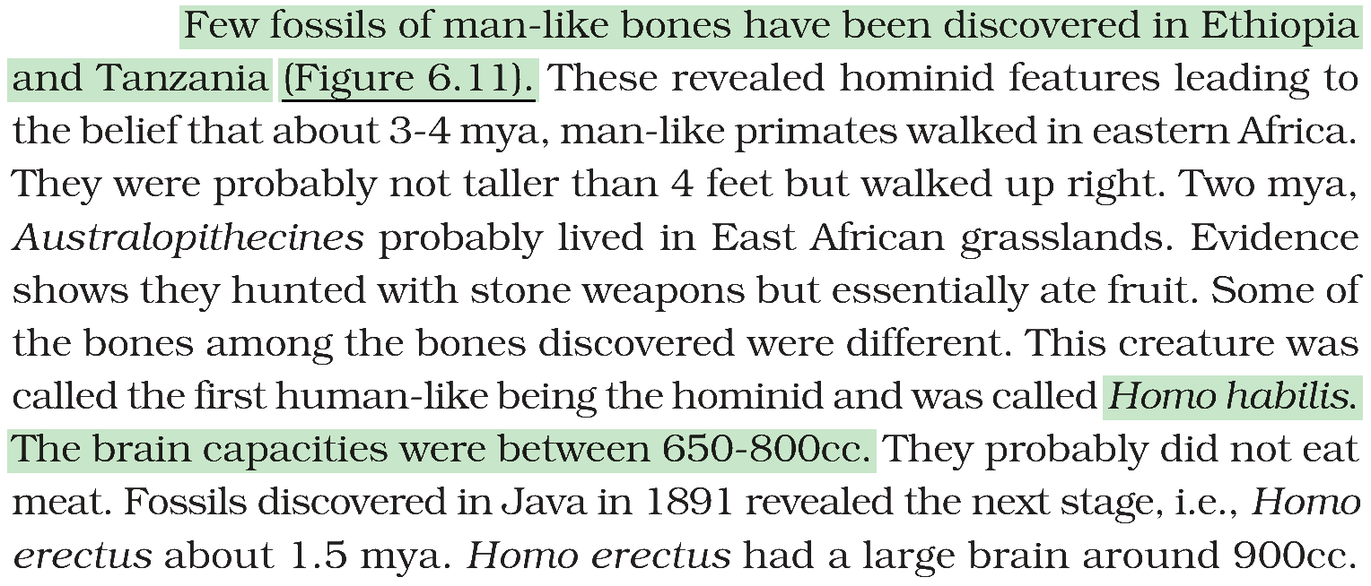 Textbook extract