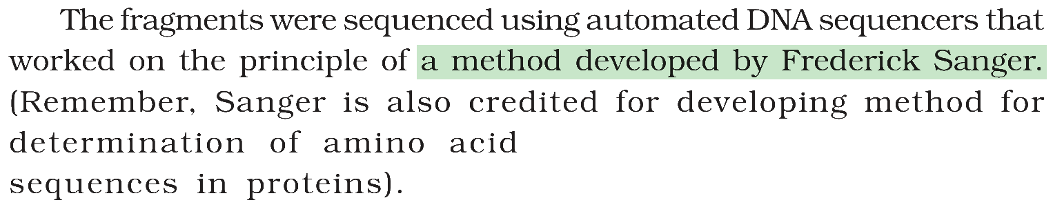 Textbook extract