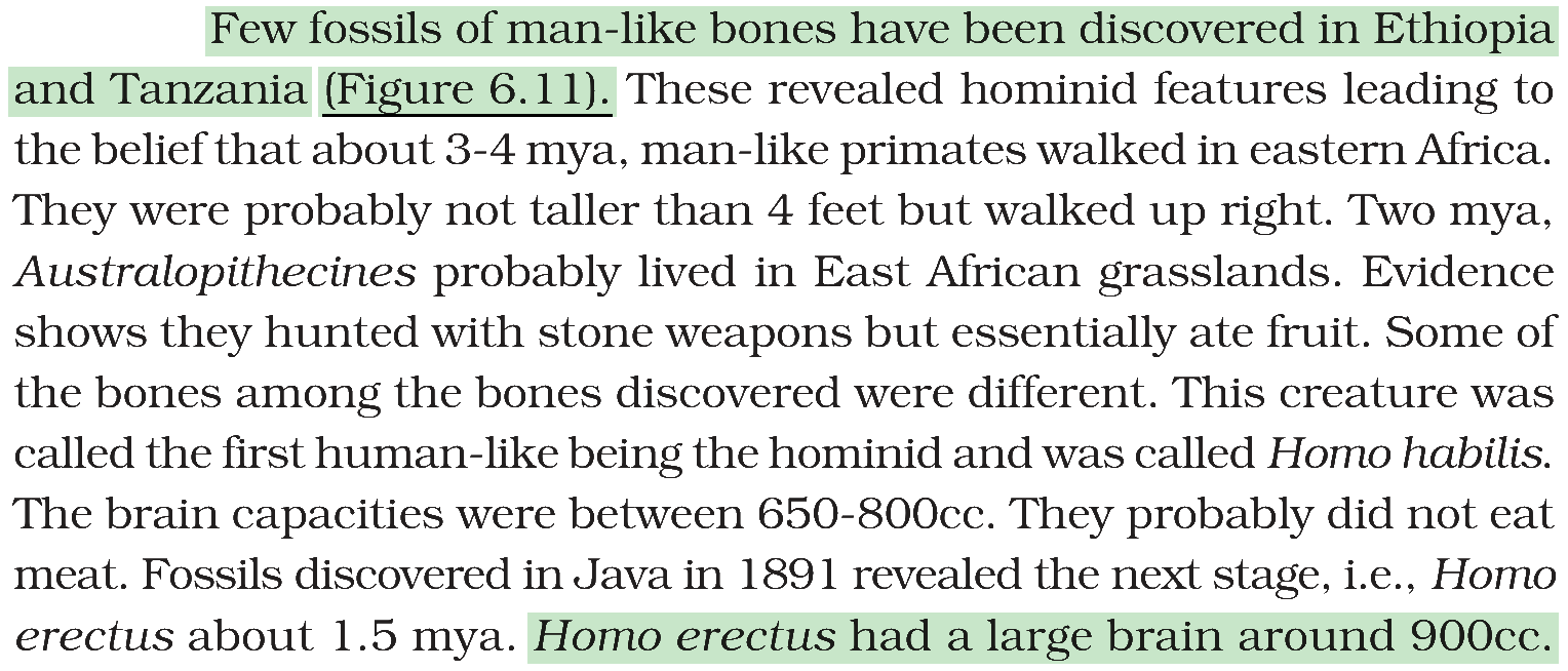 Textbook extract