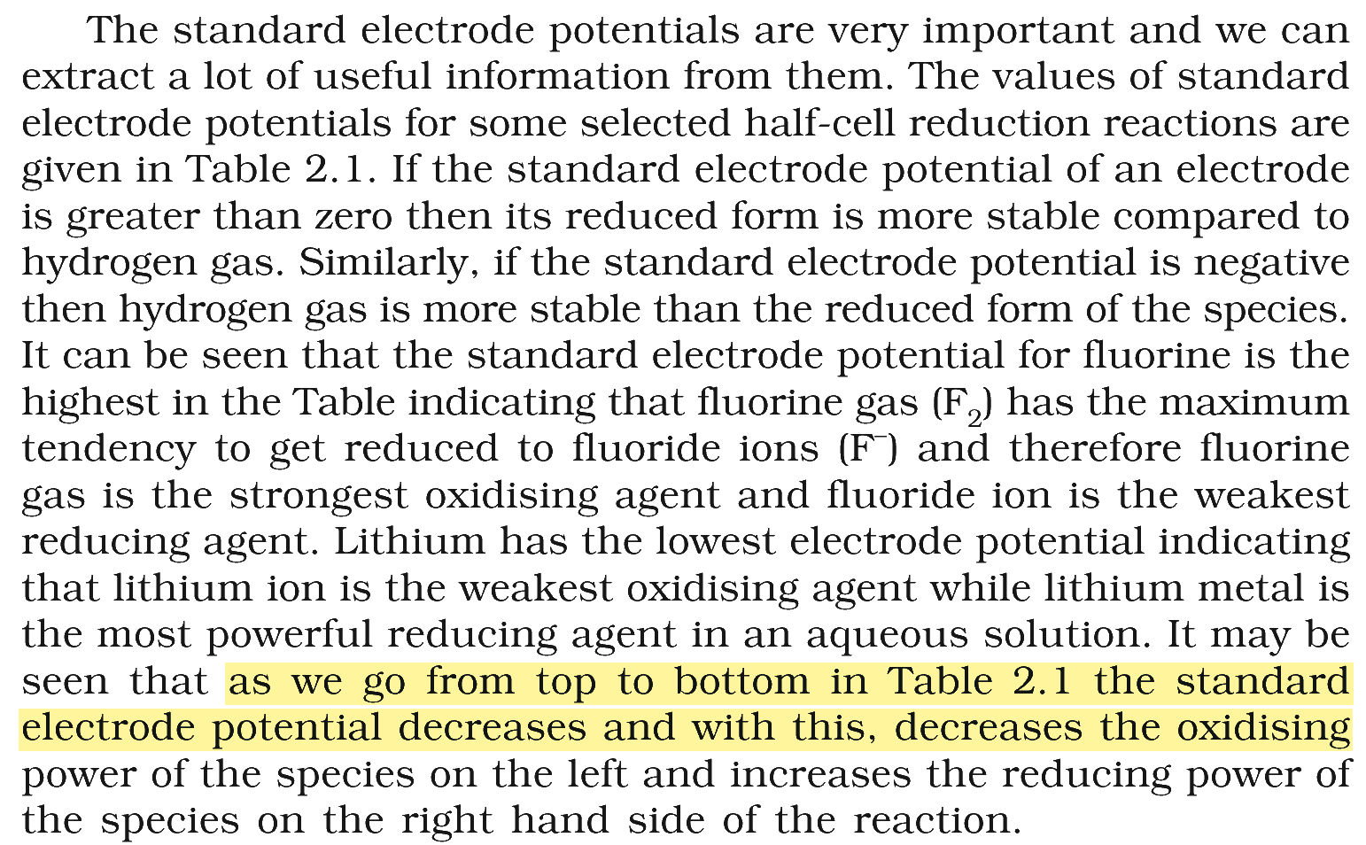 Textbook extract