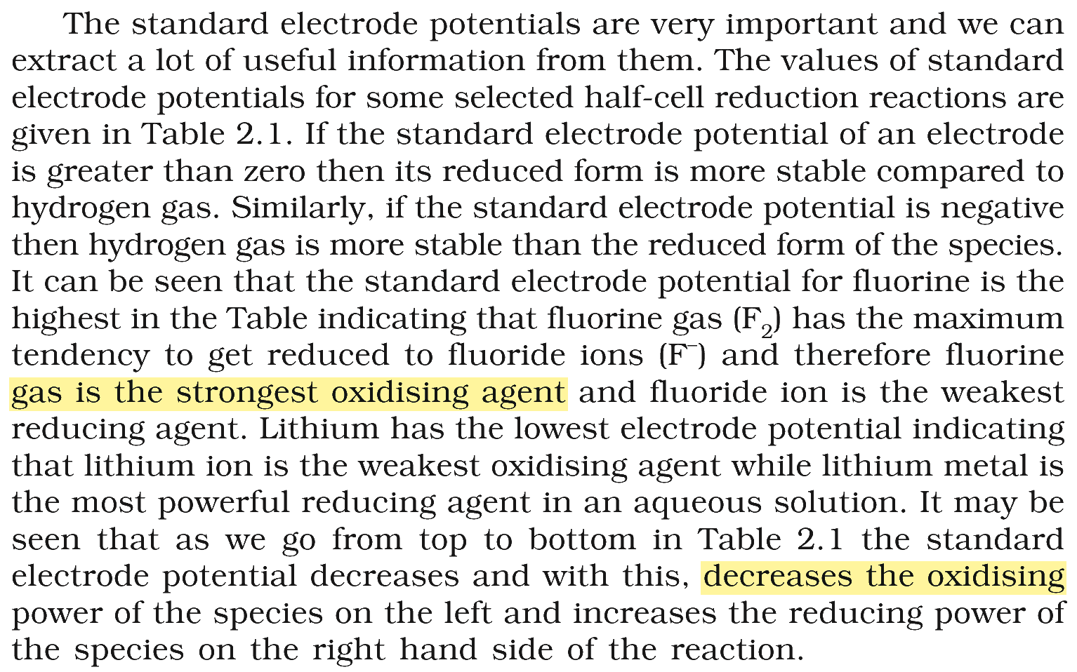 Textbook extract