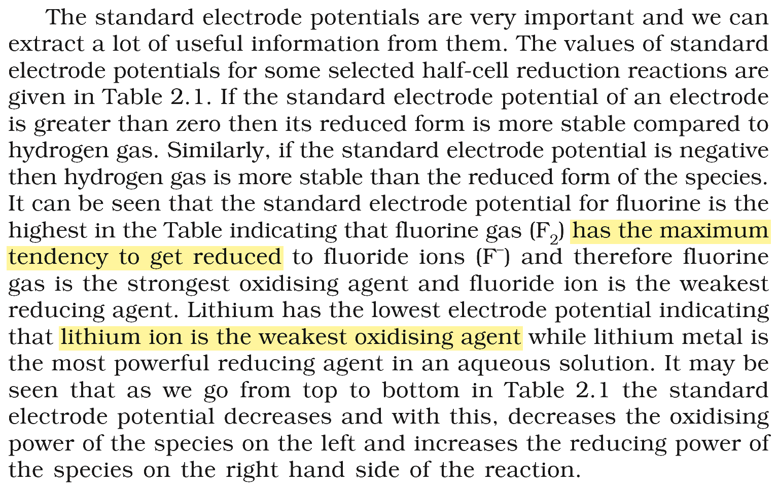 Textbook extract