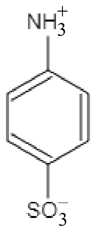 sulphanilic acid as its zwitter ion