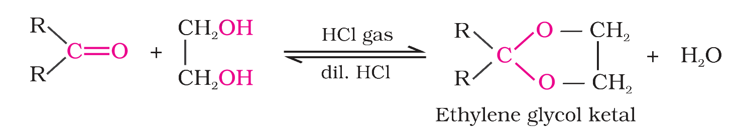 Formation of an ethylene glycol ketal