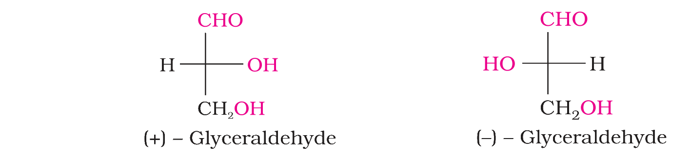 (+)-Glyceraldehyde and (-)-glyceraldehyde