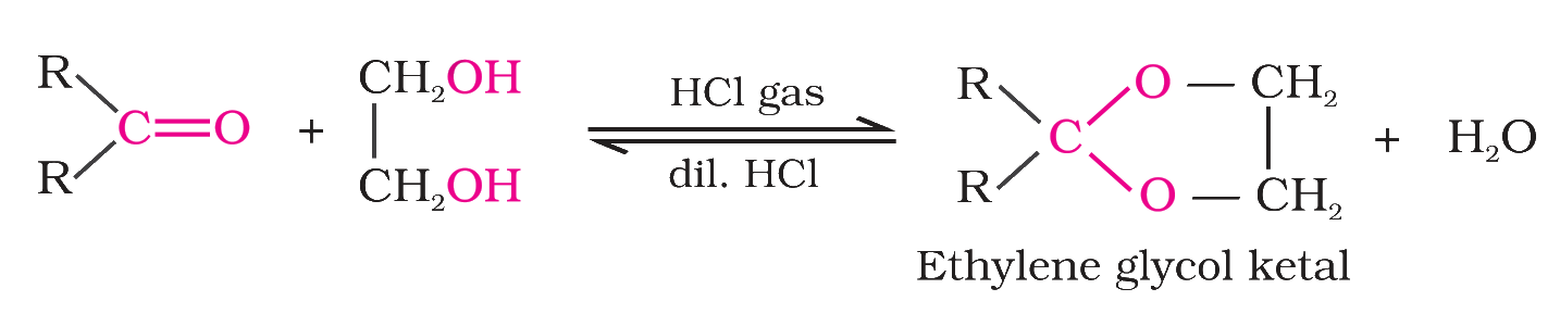 Formation of an ethylene glycol ketal