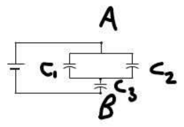 Capacitor circuit for the question
