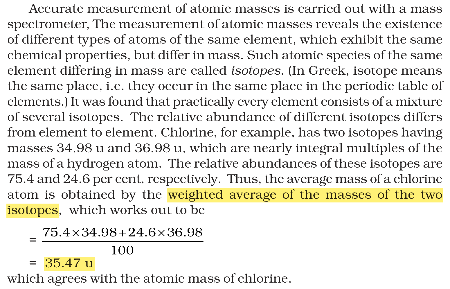 Textbook extract